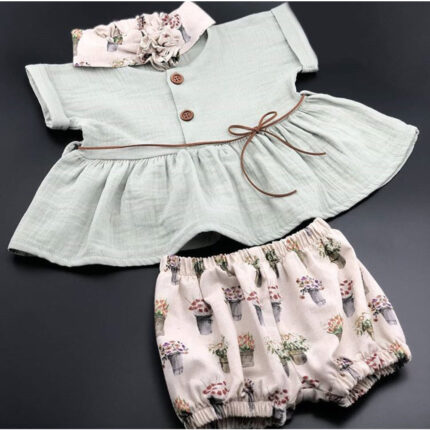 Müslin Yeşil 3’lü Takım-E68/1