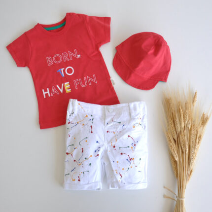 Şapkalı 3’lü Erkek Takım-E29