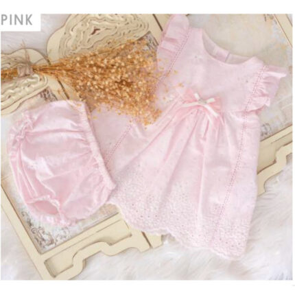 Kız Bebek Elbise Pembe-E54/2