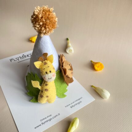 Jungle Doğum Günü Kukuletası Hayvan Figürlü