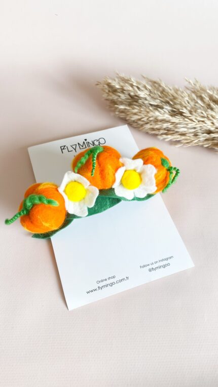 Üçlü Bal Kabağı Saç Aksesuarı